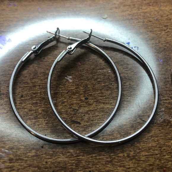 Silver Hoops Trio - Picture 3 of 4